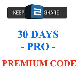 Keep2share premium code 30 pro days