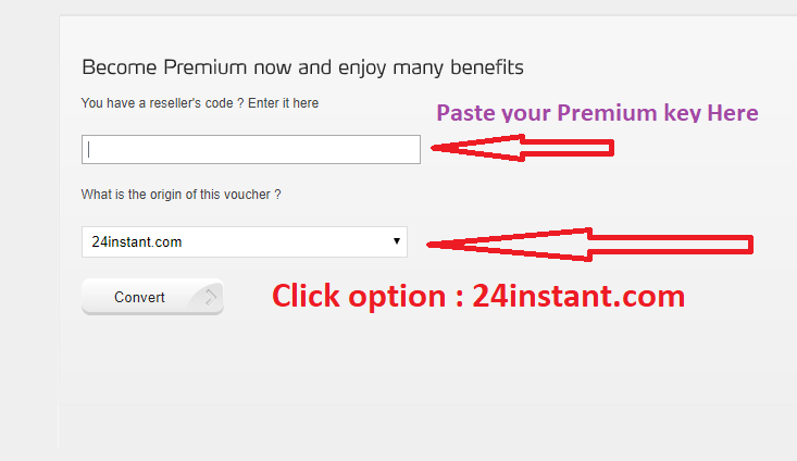 Activate Premium Key