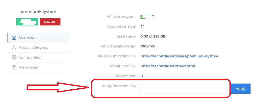 secretfile premium key